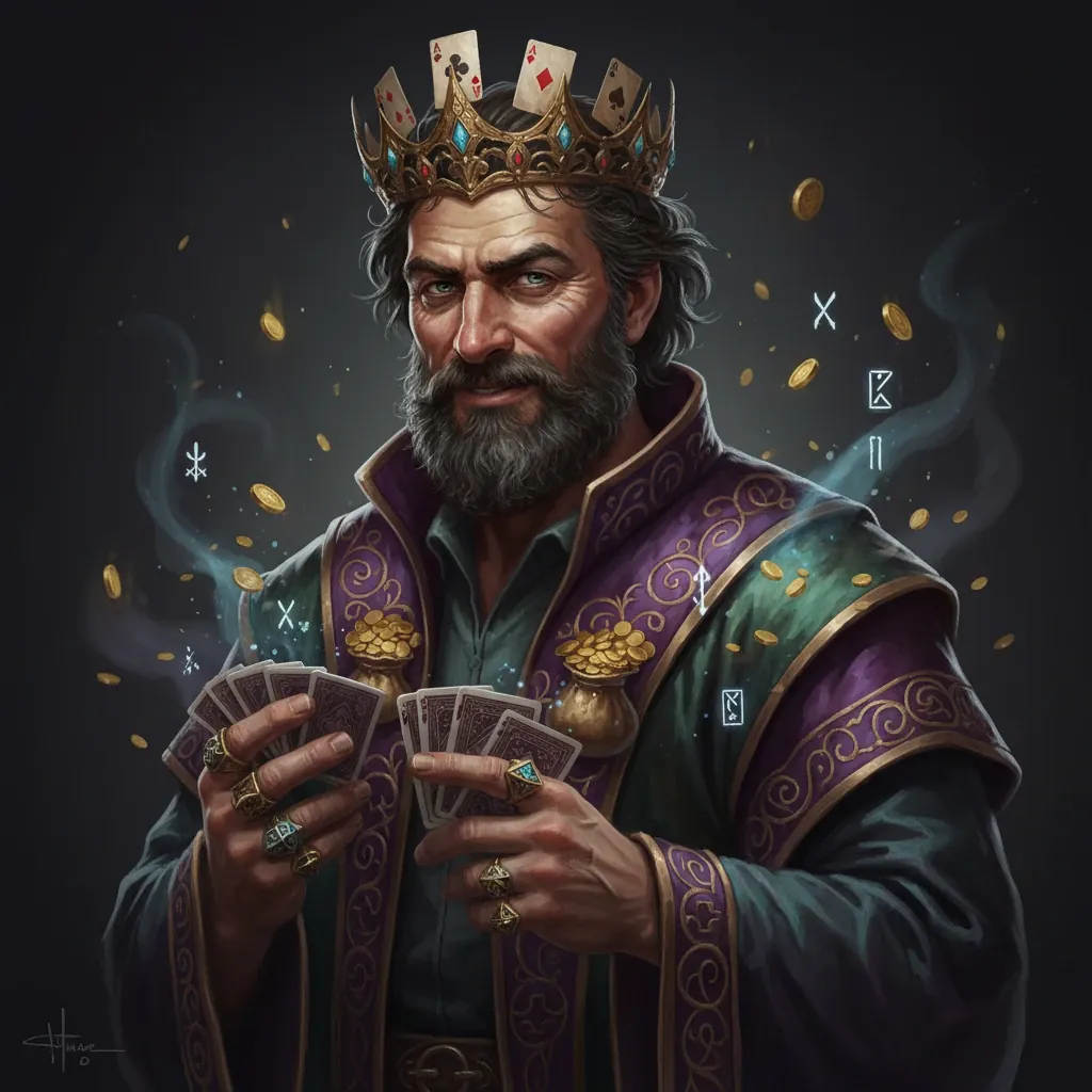 card-sharp gambler king